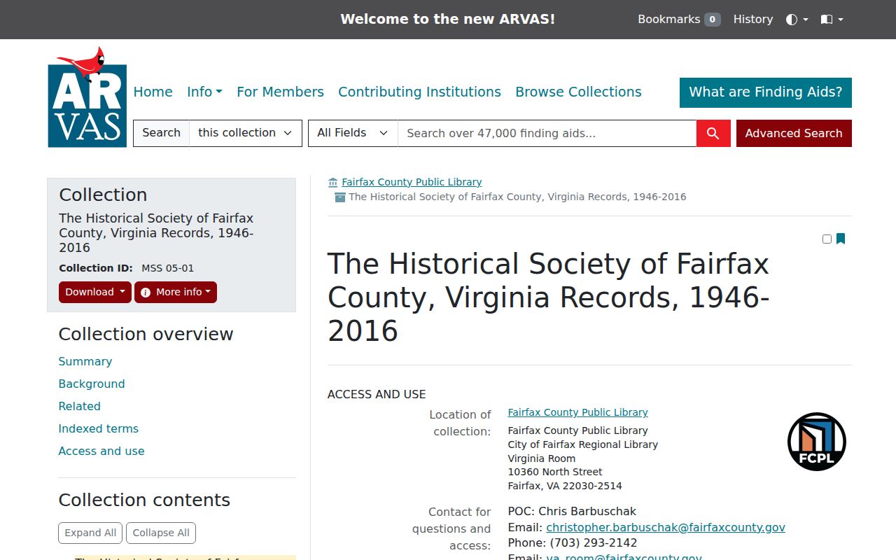 Oakton city directory historical society archival collection