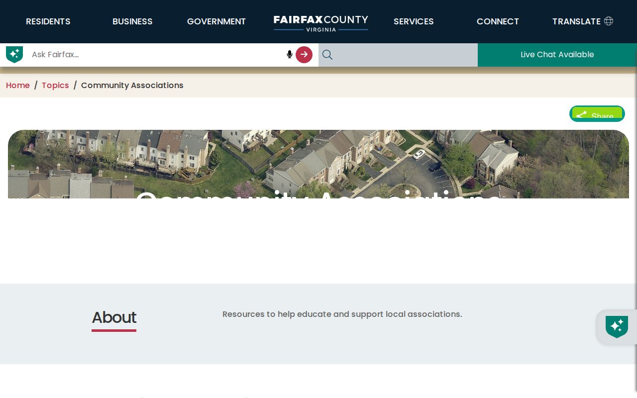 Oakton neighbors Fairfax community associations information