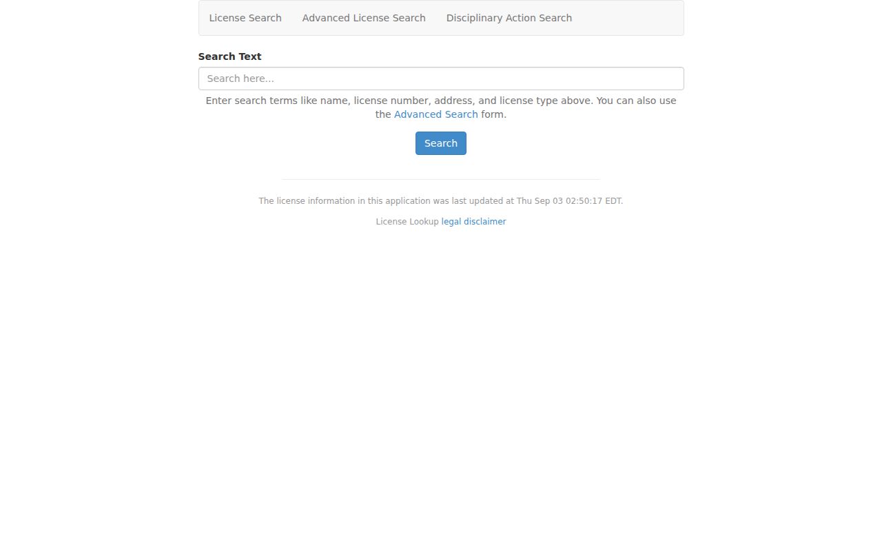 Oakton resident lookup Virginia DPOR license search