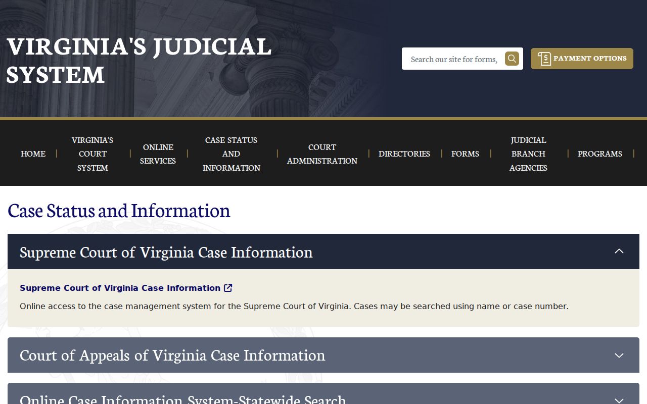 Oakton resident lookup Virginia online case information portal